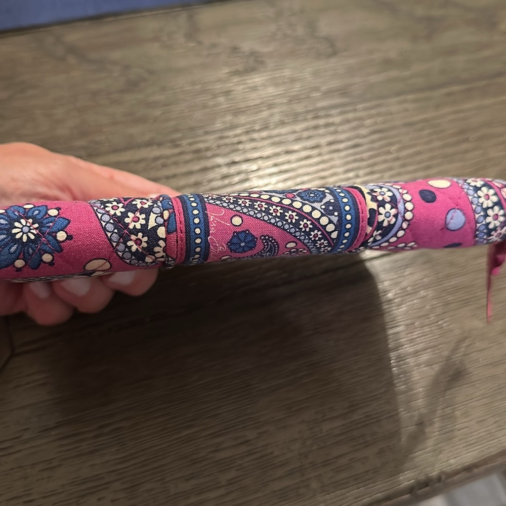 Vera Bradley Pink and Blue Paisley Wristlet - Picture 6 of 7